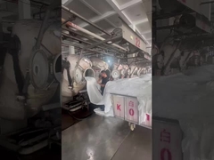 การถ่ายภาพในสถานที่ของกระบวนการผลิตของโรงงานผ้าของ Jiarui Textile Company